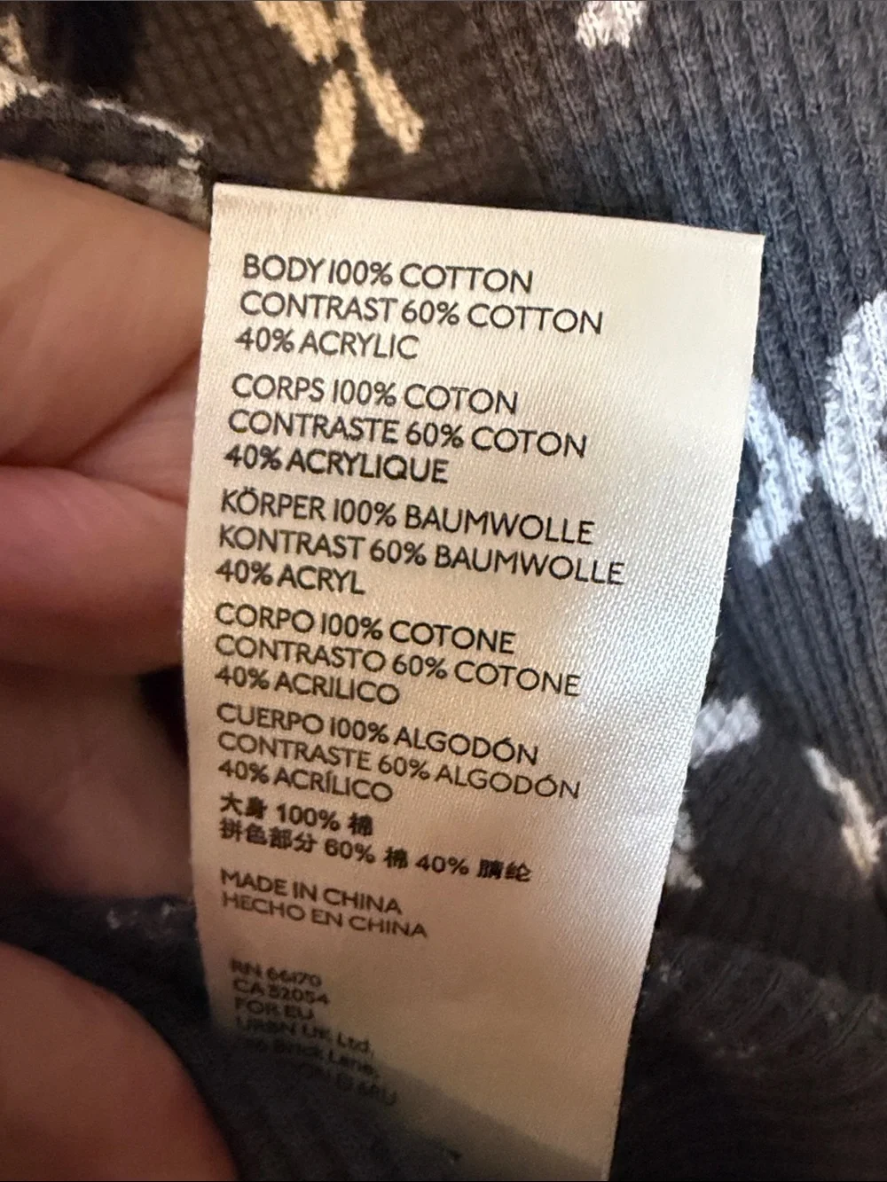 Free People Wonderful Swit Top Charcoal Combo Size‎ small